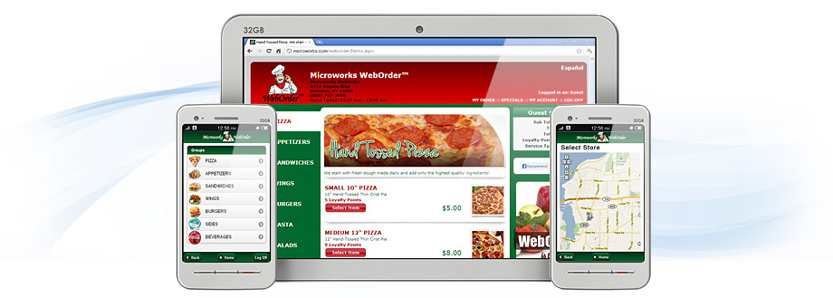 Mobile Web Order Software